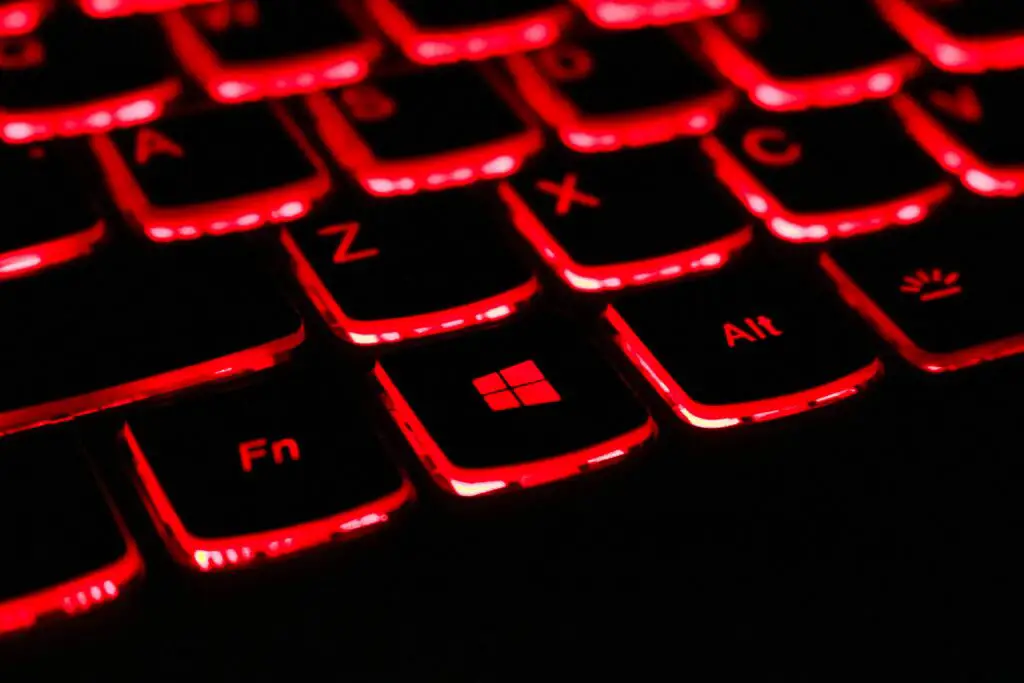 Chromebook Keyboard with Red LCD Lighting
